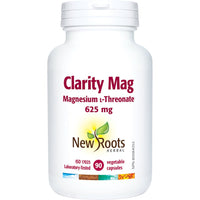 Thumbnail for New Roots Clarity Mag Magnesium ʟ‑Threonate 625mg 90 Veg Capsules - Nutrition Plus