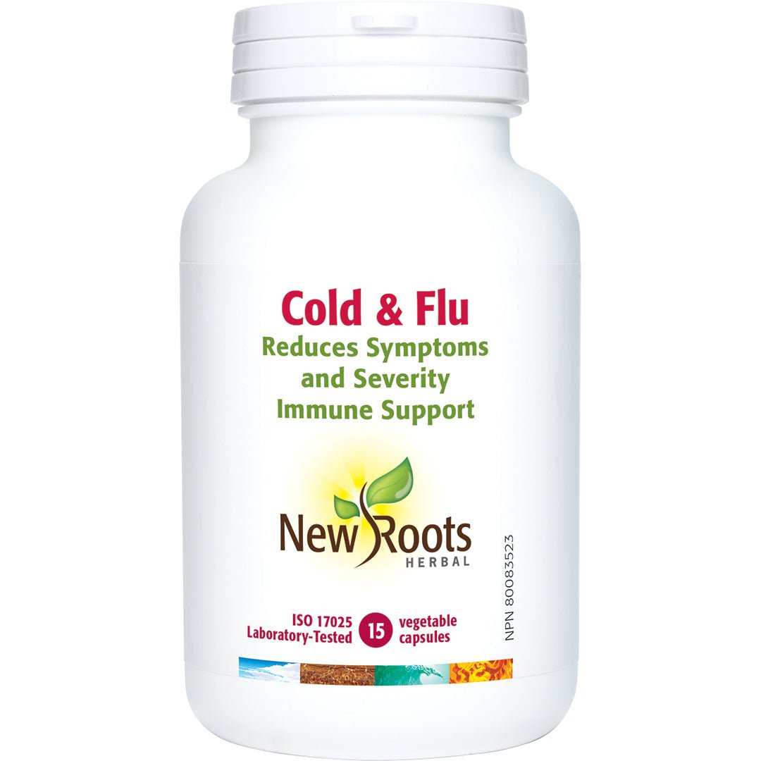 New Roots Cold & Flu 15 Veg Capsules - Nutrition Plus