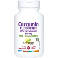 Thumbnail for New Roots Curcumin Plus Piperine 90 Veg Capsules - Nutrition Plus
