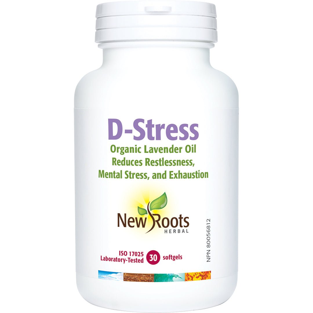 New Roots D-Stress 30 Softgels - Nutrition Plus