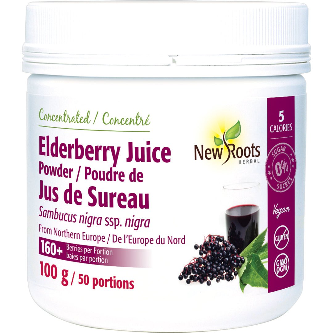 New Roots Elderberry Juice Powder - Nutrition Plus