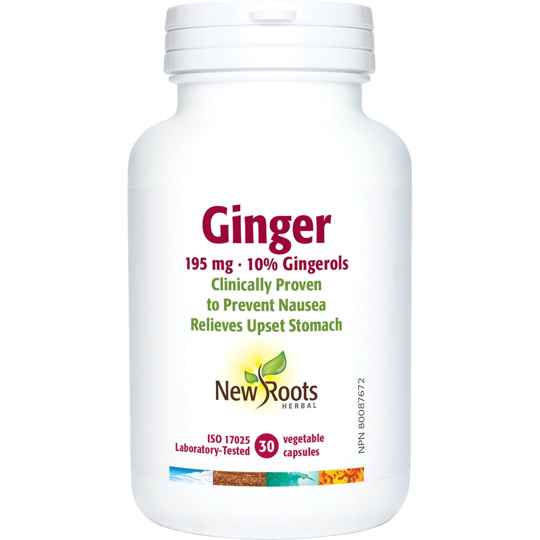 New Roots Ginger Extract 30 Veg Capsules - Nutrition Plus