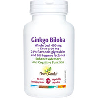 Thumbnail for New Roots Ginkgo Biloba 120 Capsules - Nutrition Plus