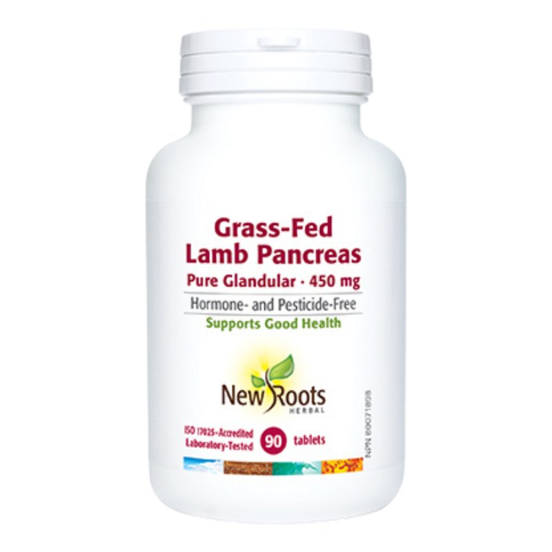 New Roots Grass - Fed Lamb Pancreas 90 Tablets - Nutrition Plus