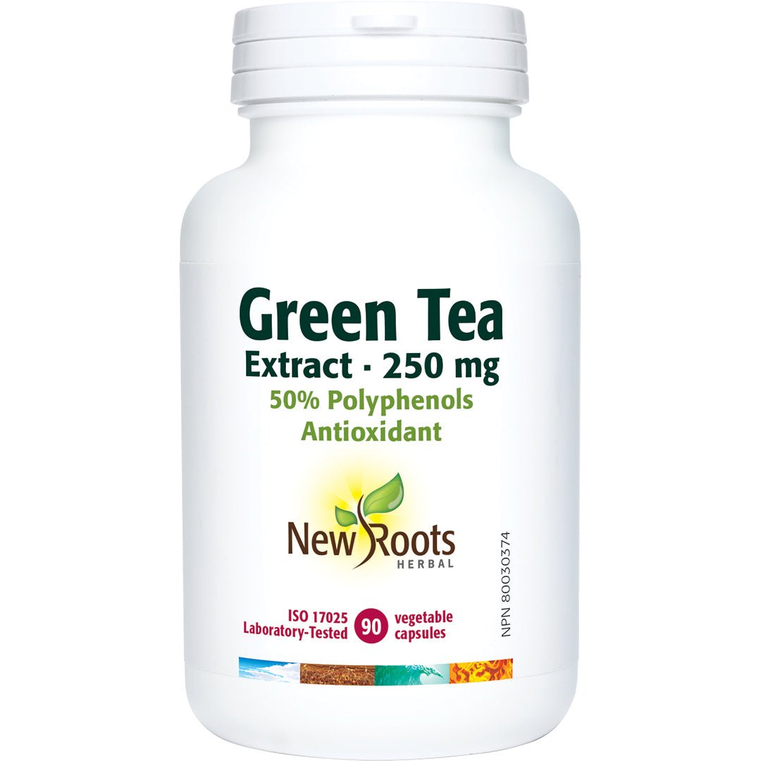 New Roots Green Tea 250 mg 90 Vegetable Capsules - Nutrition Plus