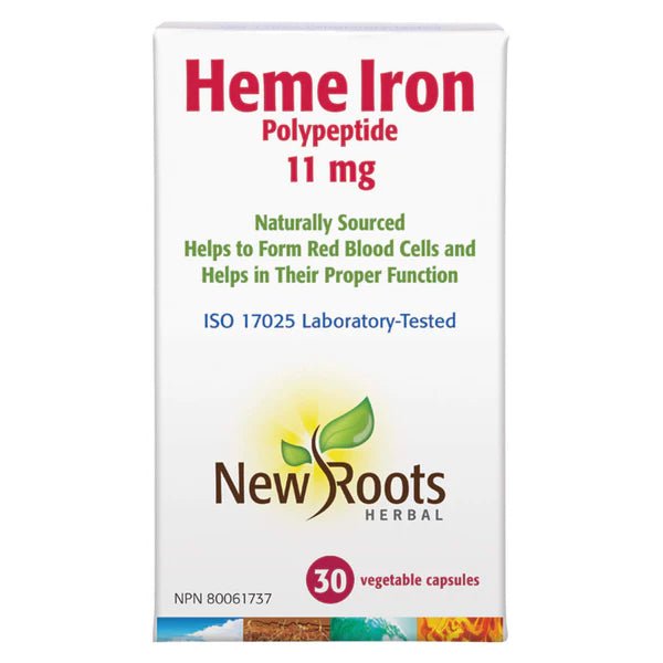 New Roots Heme Iron Polypeptide 30 Veg Capsules - Nutrition Plus