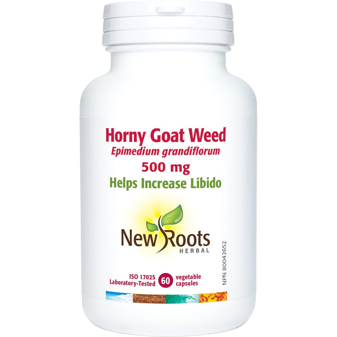 New Roots Horny Goat Weed 60 Veg Capsules - Nutrition Plus