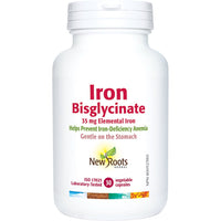 Thumbnail for New Roots Iron Bisglycinate 30 Veg Capsules - Nutrition Plus