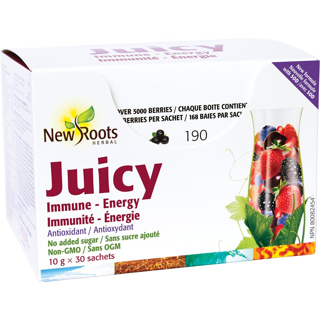 New Roots Juicy Immune - Energy, 30 Sachets - Nutrition Plus