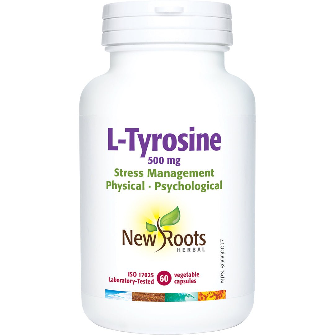 New Roots L-Tyrosine 500 mg 60 Capsules - Nutrition Plus