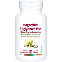 Thumbnail for New Roots Magnesium Bisglycinate 120 Veg Capsules - Nutrition Plus