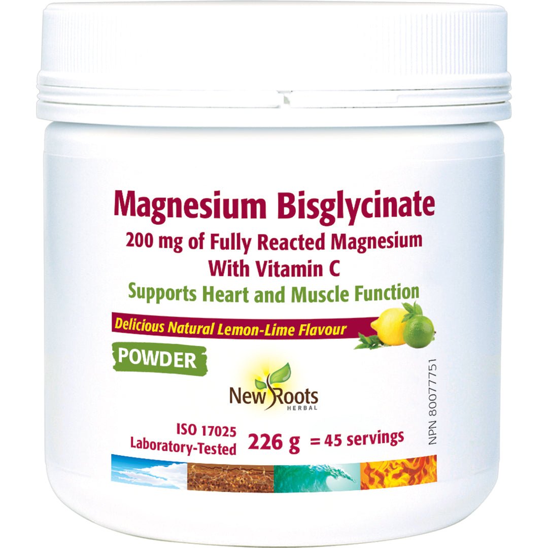 New Roots Magnesium Bisglycinate 226 Grams Powder - Nutrition Plus