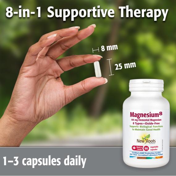 New Roots Magnesium⁸ 90 Veg Capsules - Nutrition Plus