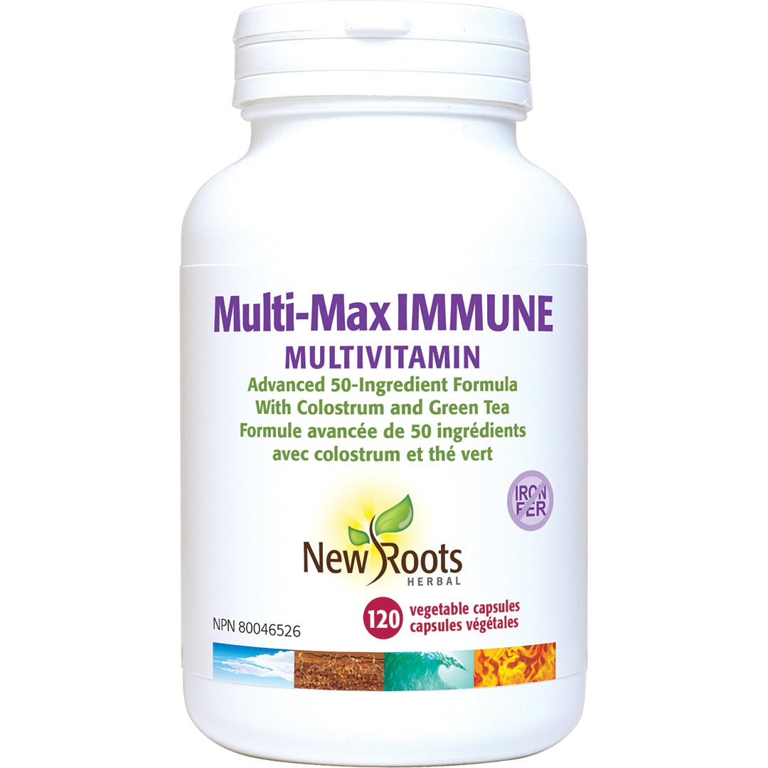 New Roots Multi-Max Immune 120 Veg Capsules - Nutrition Plus