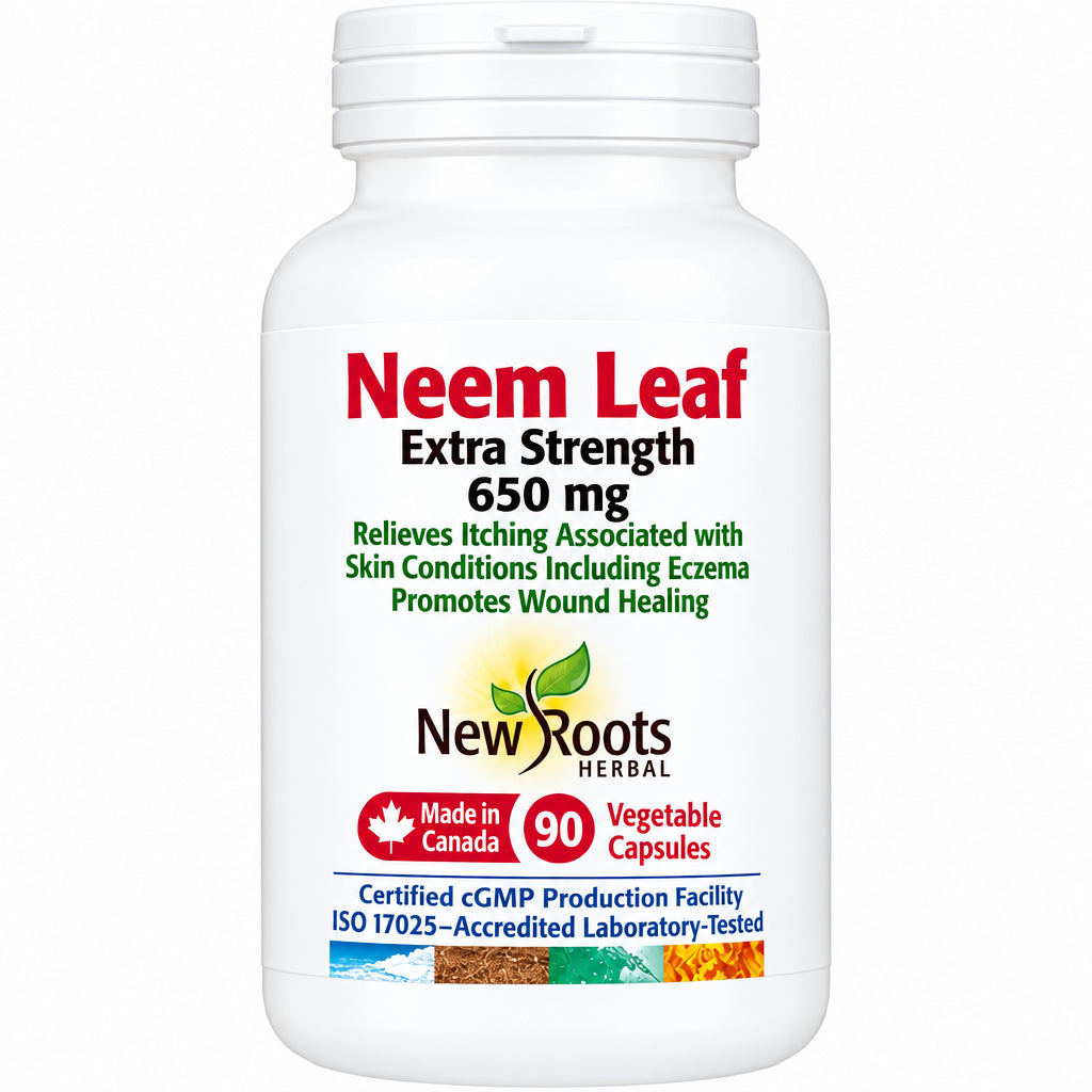 New Roots Neem Leaf Extra Strength 90 Veg Capsules - Nutrition Plus