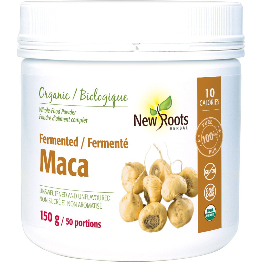 New Roots Organic Fermented Maca 150 Grams - Nutrition Plus