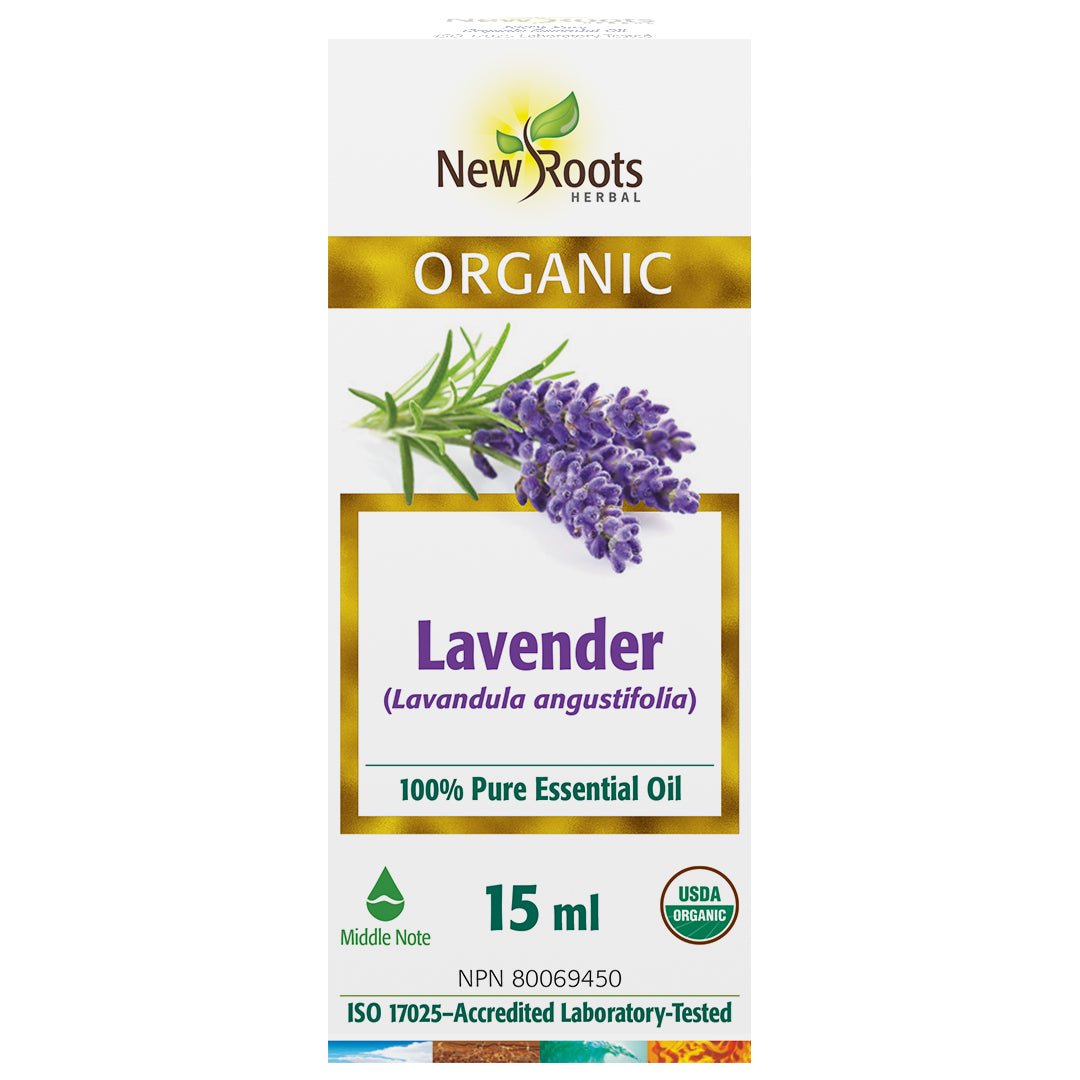 New Roots Organic Lavender Essential Oil 15mL - Nutrition Plus