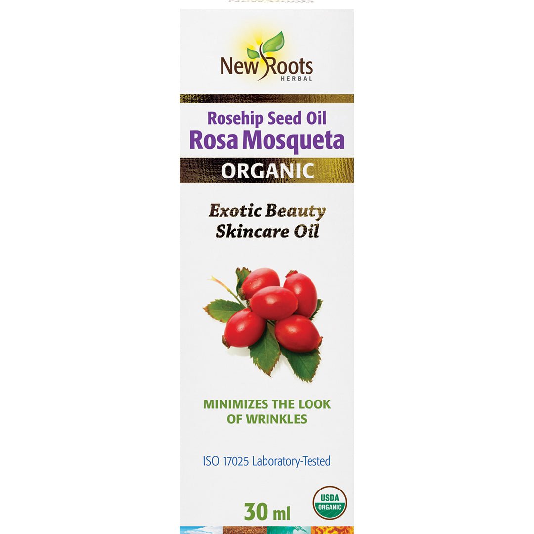 New Roots Organic Rosehip Seed Oil Rosa Mosqueta - Nutrition Plus