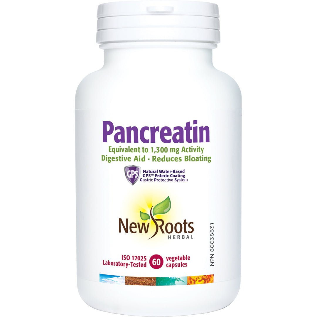 New Roots Pancreatin 60 Veg Capsules - Nutrition Plus