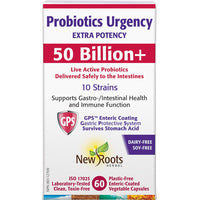 Thumbnail for New Roots Probiotics Urgency 50 Billion 60 Veg Capsules - Nutrition Plus