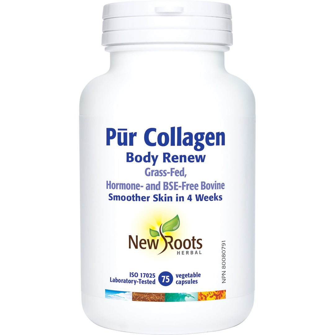 New Roots PUR Collagen Body Renew Veg Capsules - Nutrition Plus