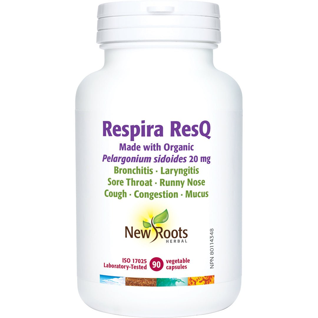 New Roots Respira ResQ 90 Veg Capsules - Nutrition Plus