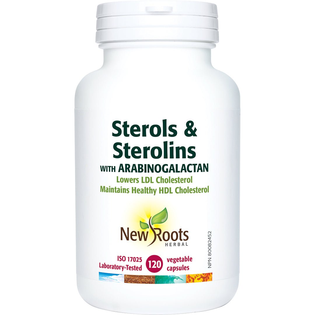 New Roots Sterols & Sterolins with Arabinogalactan 120 Veg Capsules - Nutrition Plus