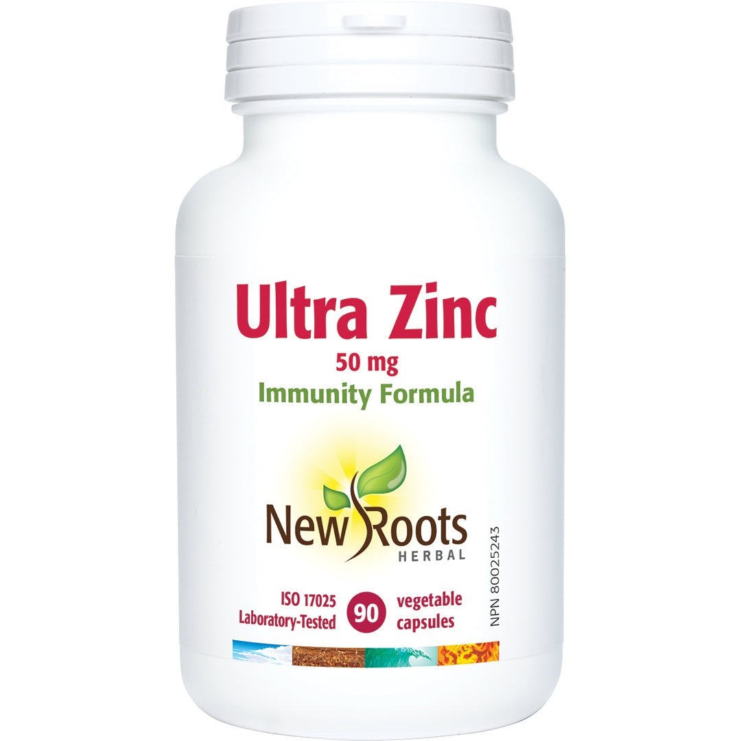 New Roots Ultra Zinc 50 mg 90 Capsules - Nutrition Plus