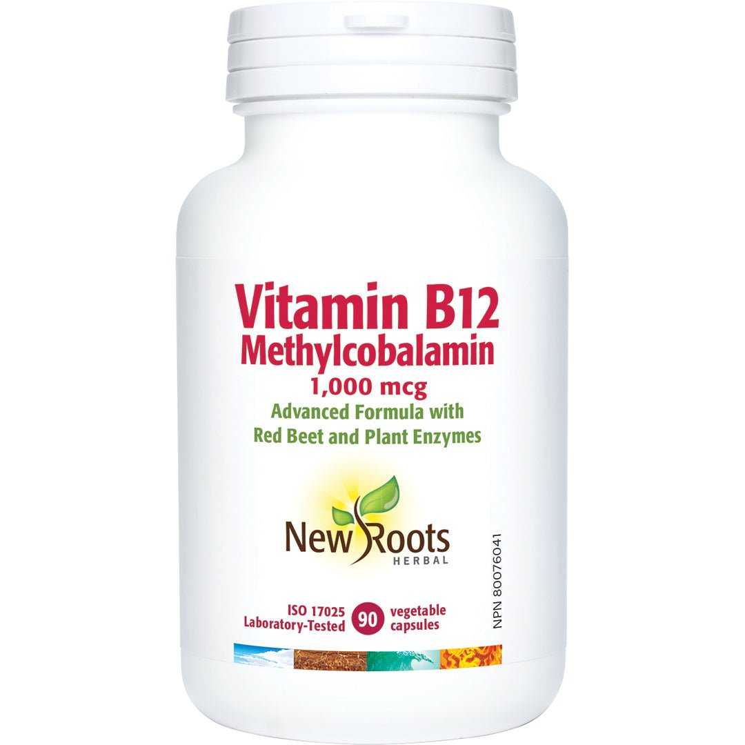 New Roots Vitamin B12 90 Veg Capsules - Nutrition Plus