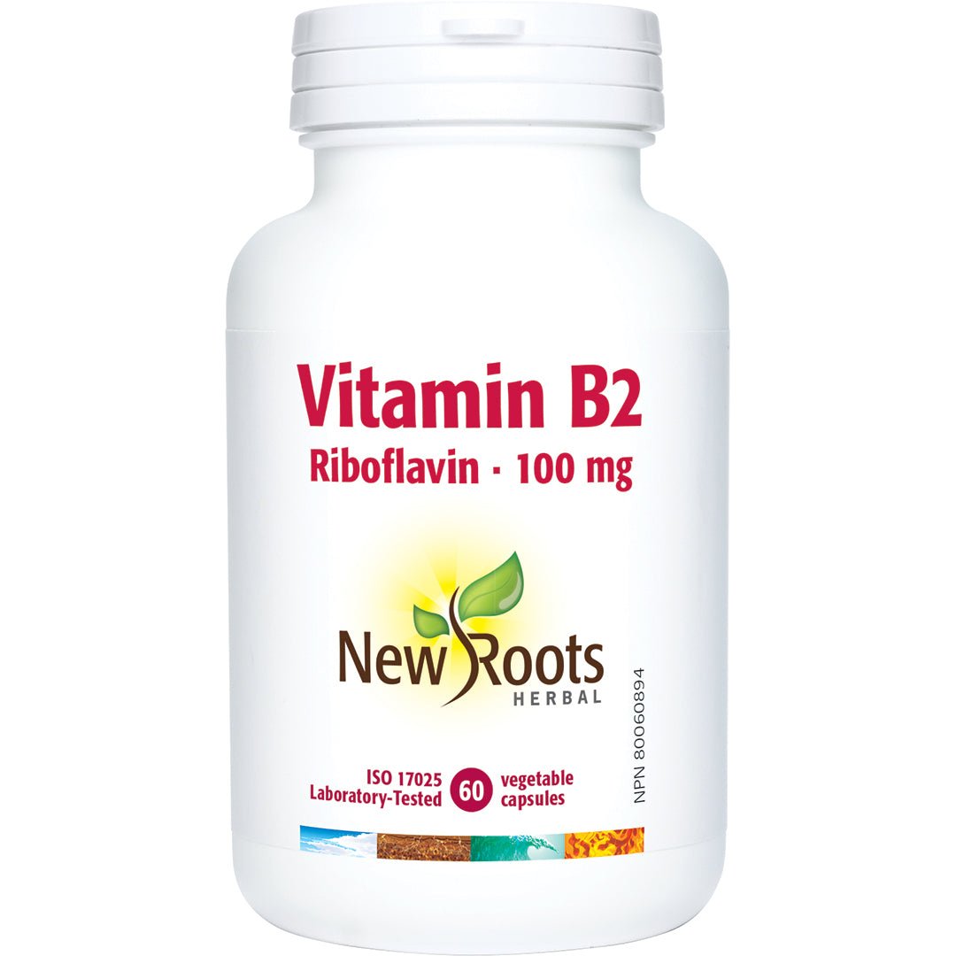 New Roots Vitamin B2 Riboflavin 60 Veg Capsules - Nutrition Plus