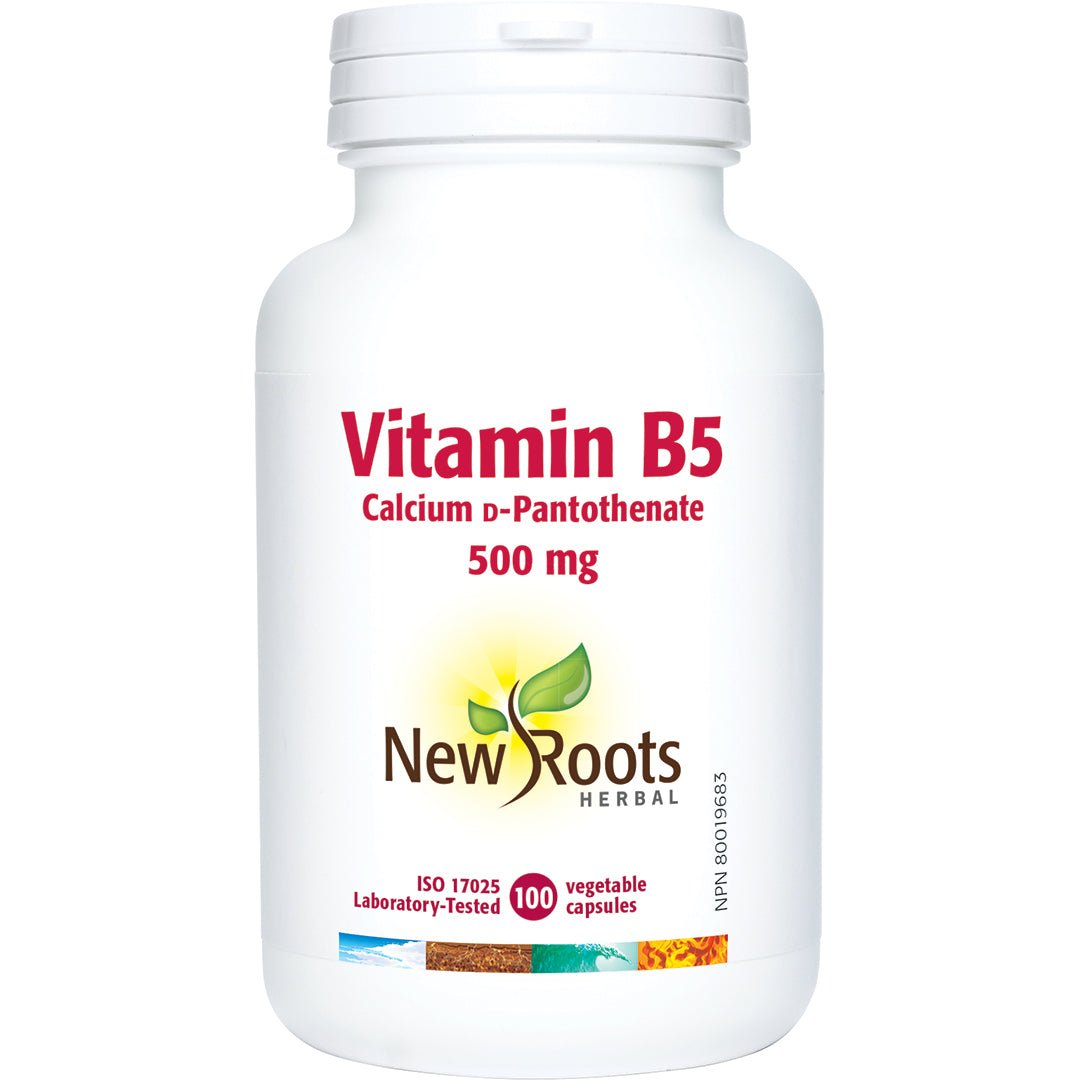 New Roots Vitamin B5, Pantothinic Acid 100 Veg Capsules - Nutrition Plus