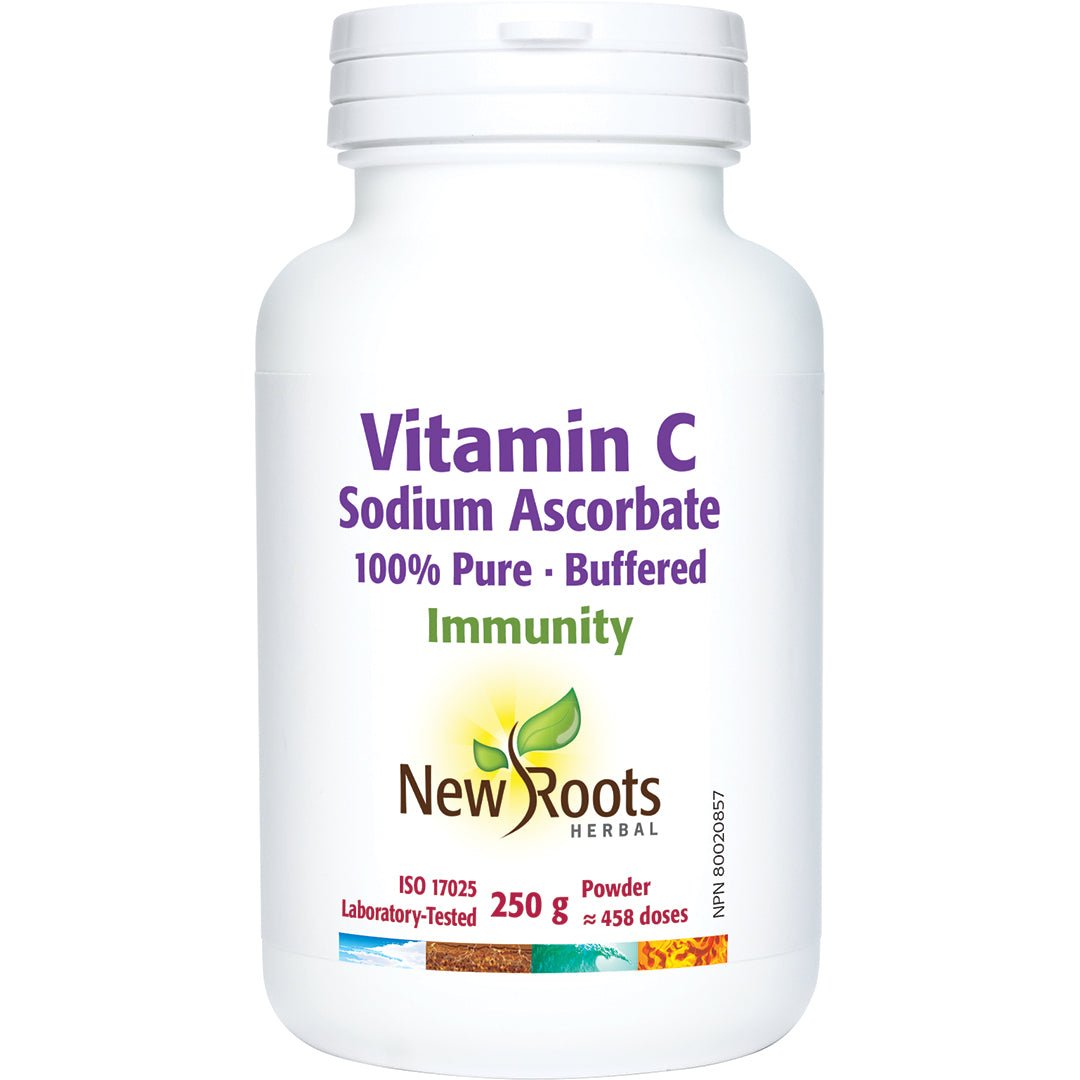 New Roots Vitamin C Sodium Ascorbate 250 Grams - Nutrition Plus