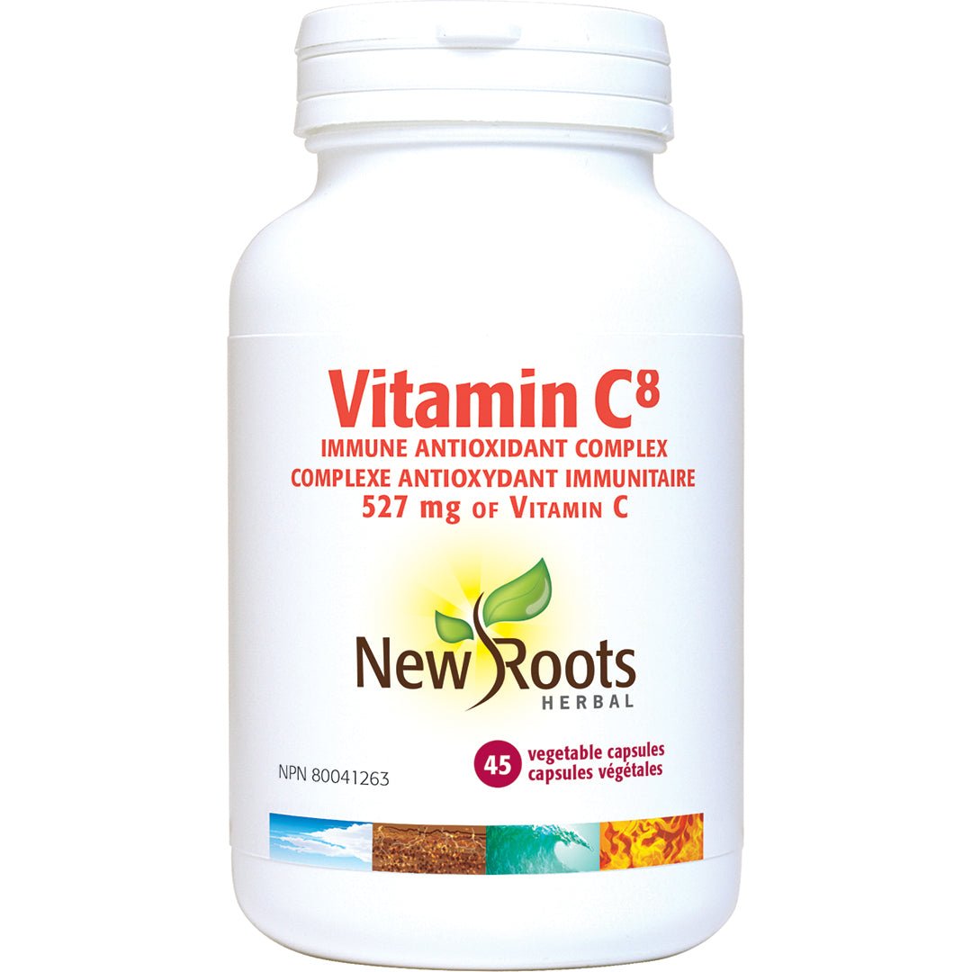 New Roots Vitamin C⁸ Vegetable Capsules - Nutrition Plus