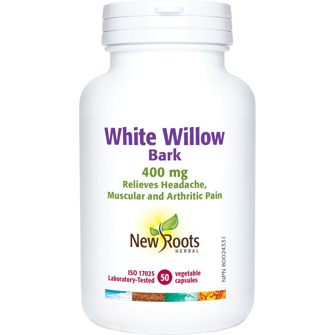 New Roots White Willow Bark 50 Capsules - Nutrition Plus