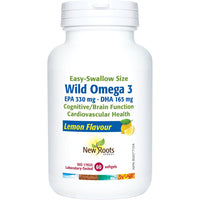 Thumbnail for New Roots Wild Omega 3 EPA 330 mg DHA 165 mg 60 Softgels - Nutrition Plus