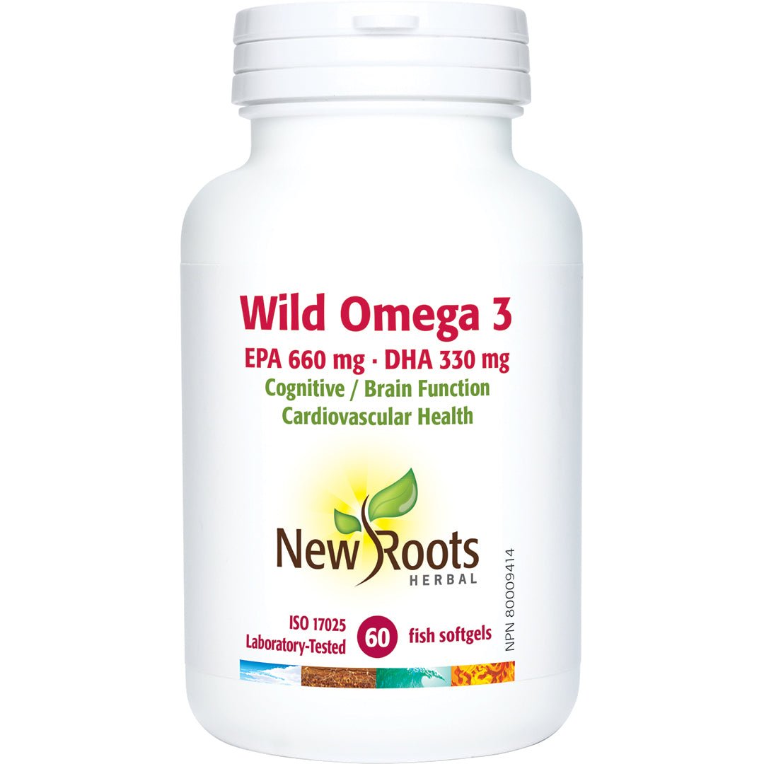 New Roots Wild Omega 3 EPA 660mg DHA 330mg - Nutrition Plus