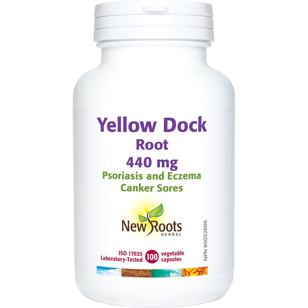 New Roots Yellow Dock 100 Veg Capsules - Nutrition Plus