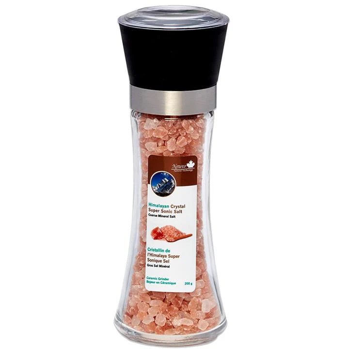 Newco Himalayan Crystal Coarse Salt Adjustable Grinder (200g) - Nutrition Plus