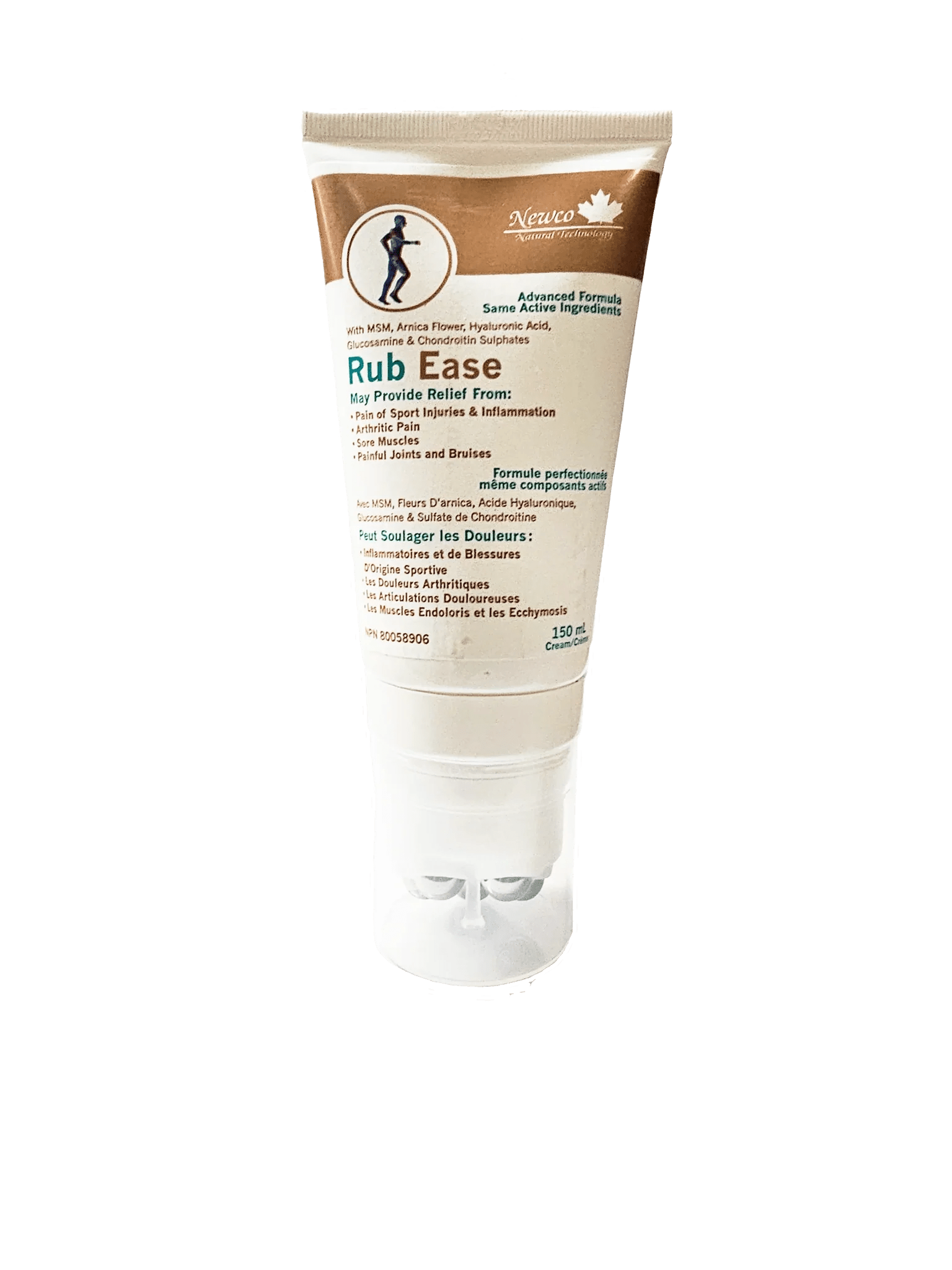 Newco Newco Rub Ease 150mL with Rollerball, Pain Relief Cream - Nutrition Plus