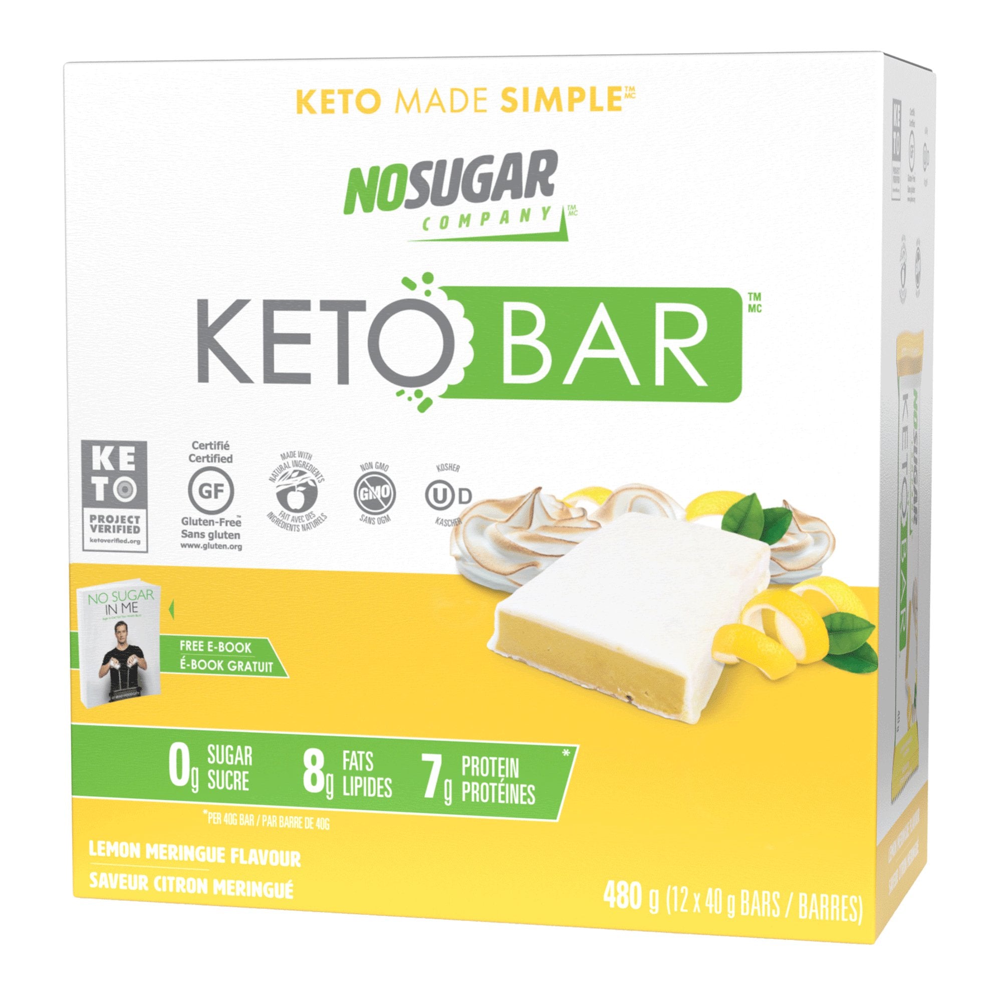 No Sugar Keto Protein Bar 40 Grams - Nutrition Plus