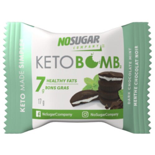 No Sugar Keto Protein Cup Chocolate Mint 17 Grams - Nutrition Plus