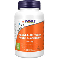 Thumbnail for Now Acetyl L - Carnitine 500mg 100 Veg Capsules - Nutrition Plus