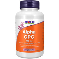 Thumbnail for Now Alpha GPC 300mg 60 Vegetarian Capsules - Nutrition Plus