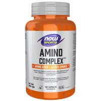 Thumbnail for Now Amino Complex 120 Capsules - Nutrition Plus