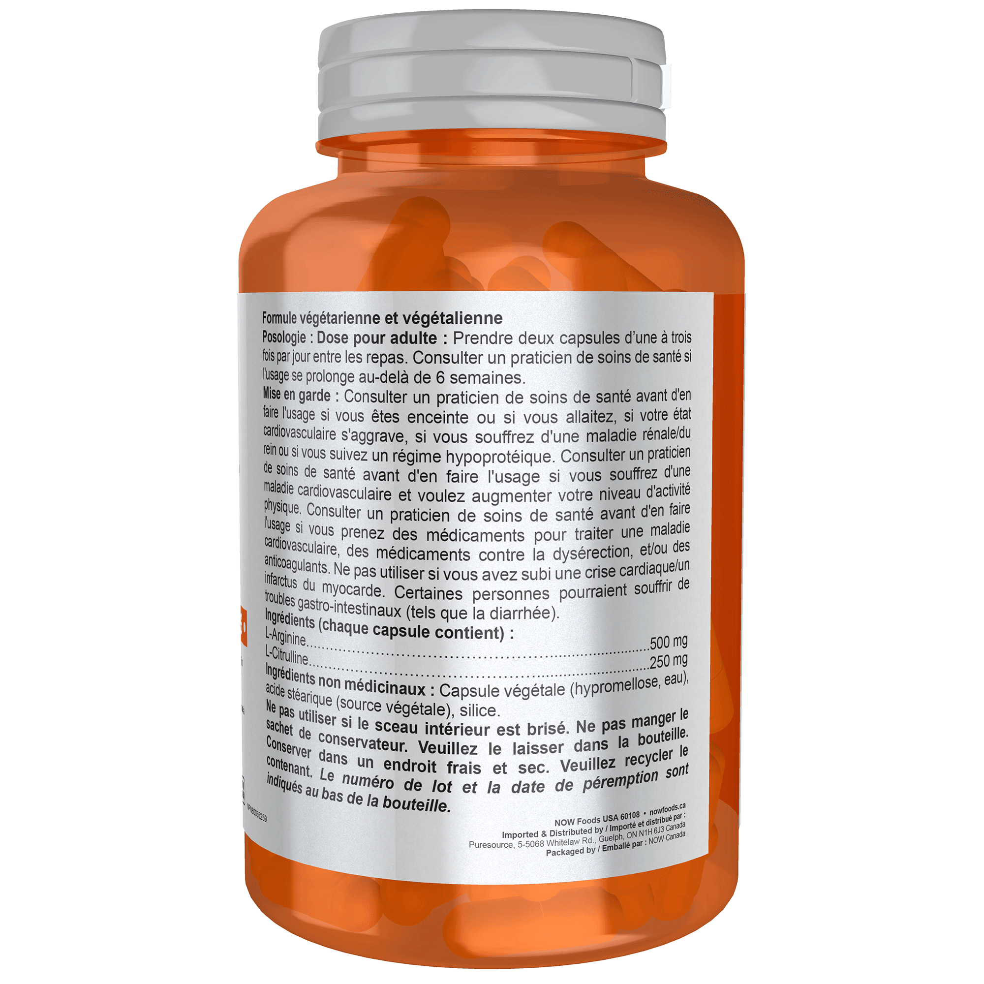 Now Arginine & Citrulline 120 Veg Capsules - Nutrition Plus