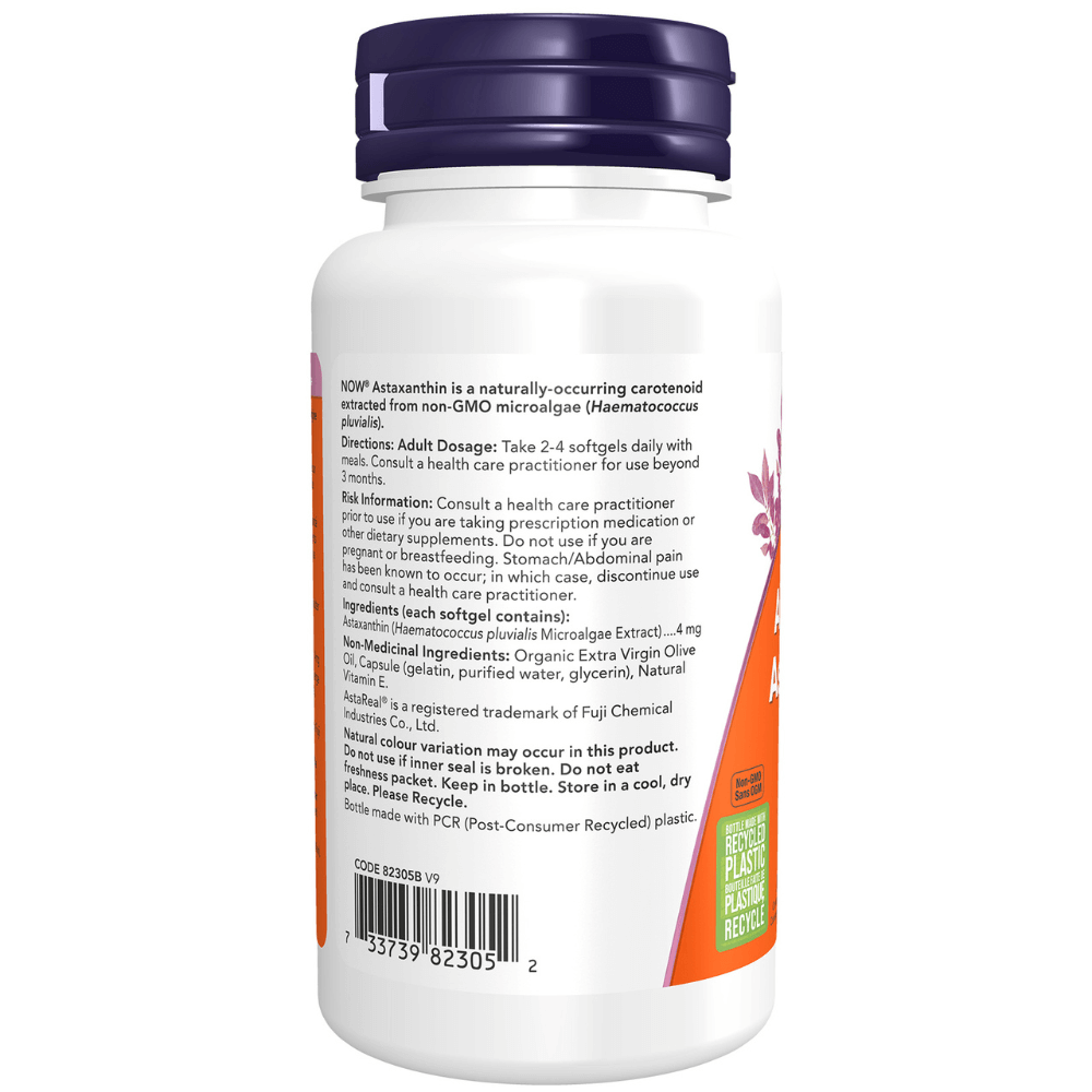 Now Astaxanthin 4mg 90 Softgels - Nutrition Plus