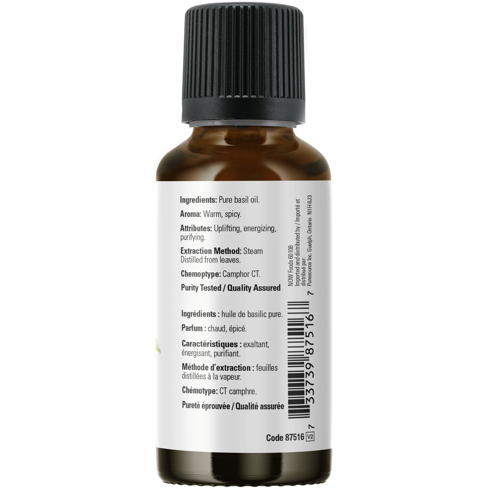 Now Basil Oil 30mL - Nutrition Plus