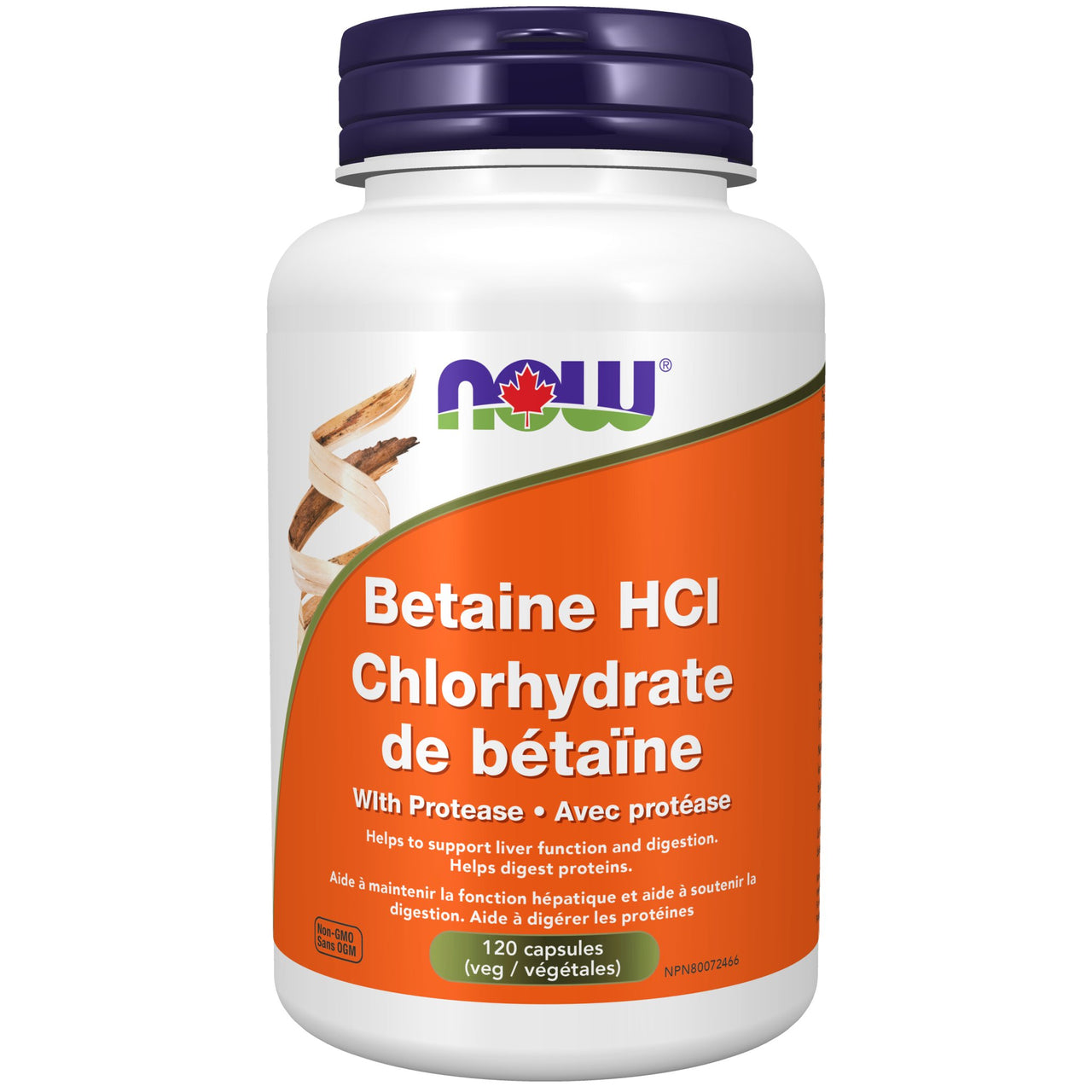 Now Betaine HCl 120 Veg Capsules - Nutrition Plus