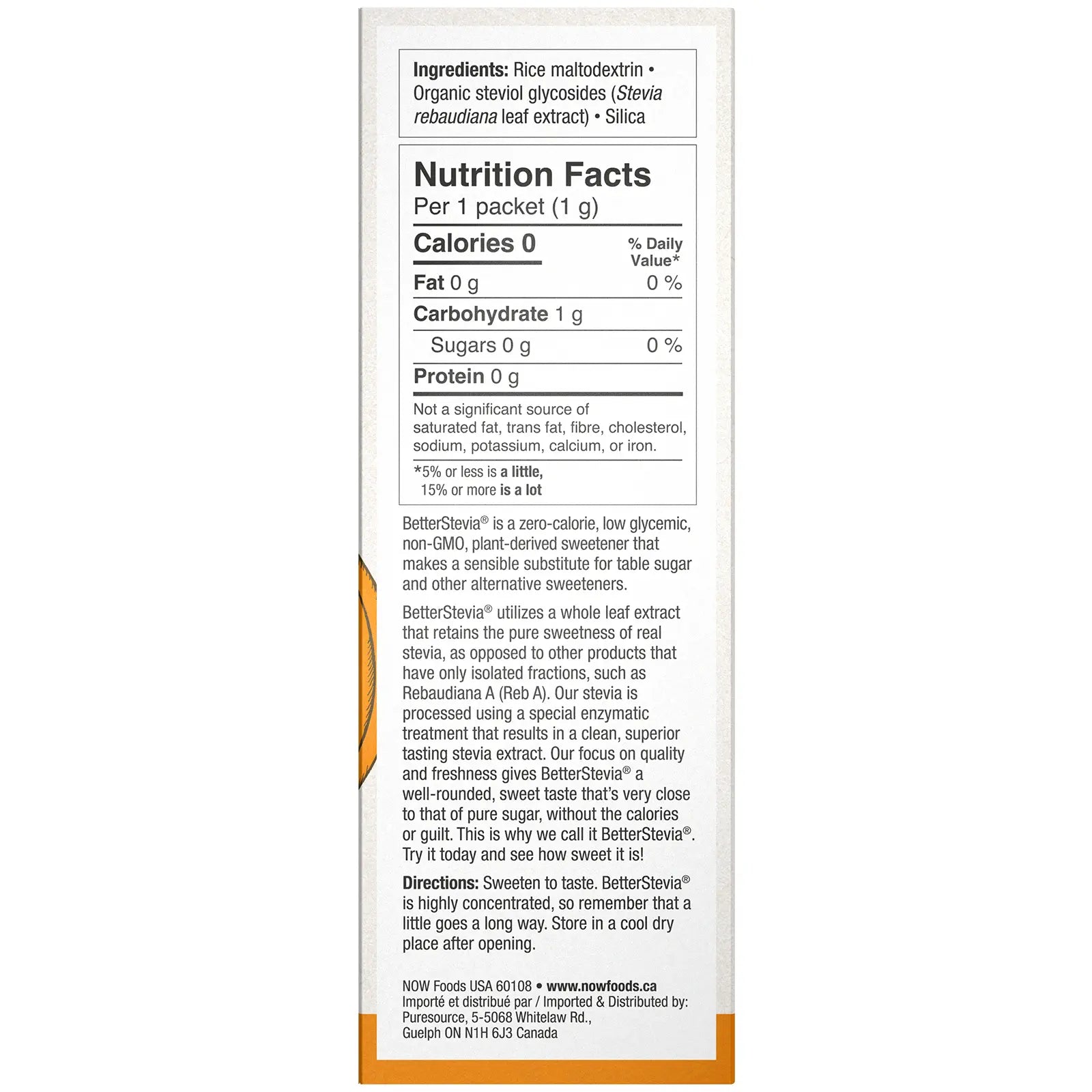 Now BetterStevia® 100 Packets - Nutrition Plus