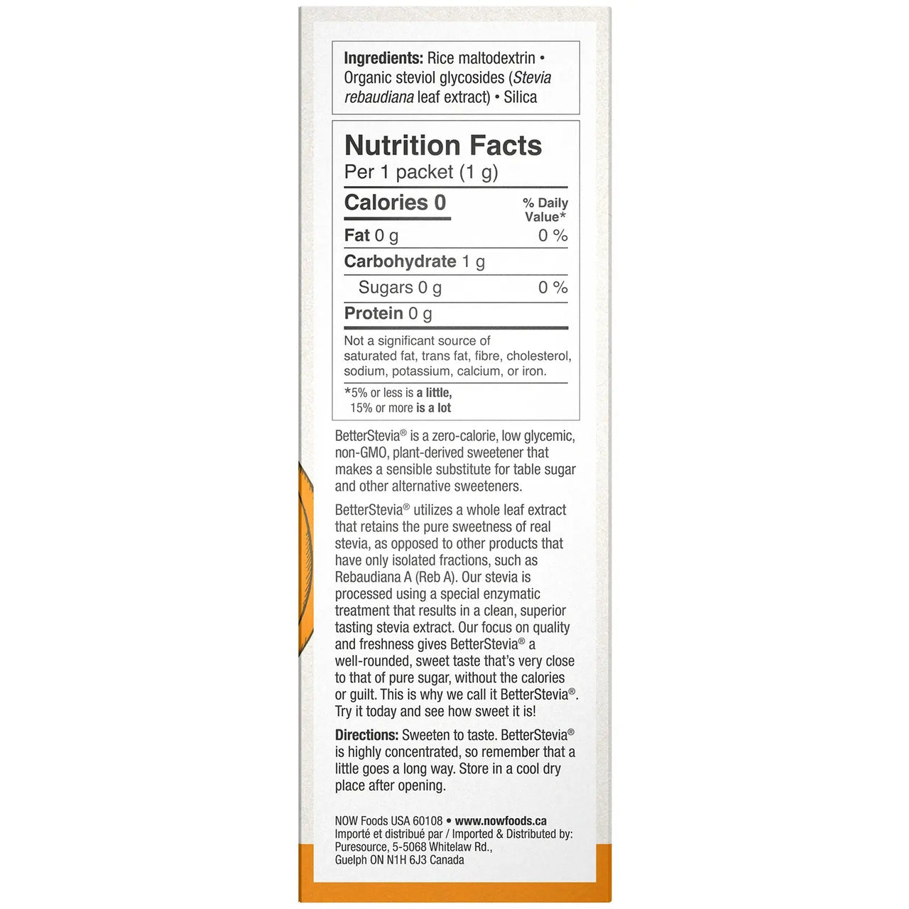 Now BetterStevia® 100 Packets - Nutrition Plus